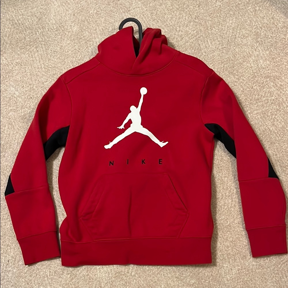 Nike Red Hoodie with Jumpman Logo